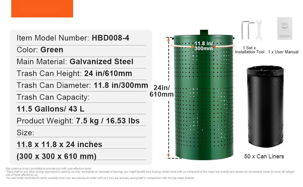 Weather-Resistant Dog Poop Trash Can, 11.5 Gallon Dog Waste Bin With Lid, Outdoor Durable Pet Waste Container For Yard And Garden, Rust-Resistant Construction, Easy-Clean Surface, Secure Lid Weather-Resistant Dog Poop Trash Can, 11.5 Gallon Dog Waste Bin With Lid, Outdoor Durable Pet Waste Container For Yard And Garden, Rust-Resistant Construction, Easy-Clean Surface, Secure Lid