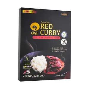 ONE Seasoning Authentic Thai Red Curry Paste - 2 Servings (200g) | Gluten-Free, MSG-Free, Premium Thai Cooking Sauce