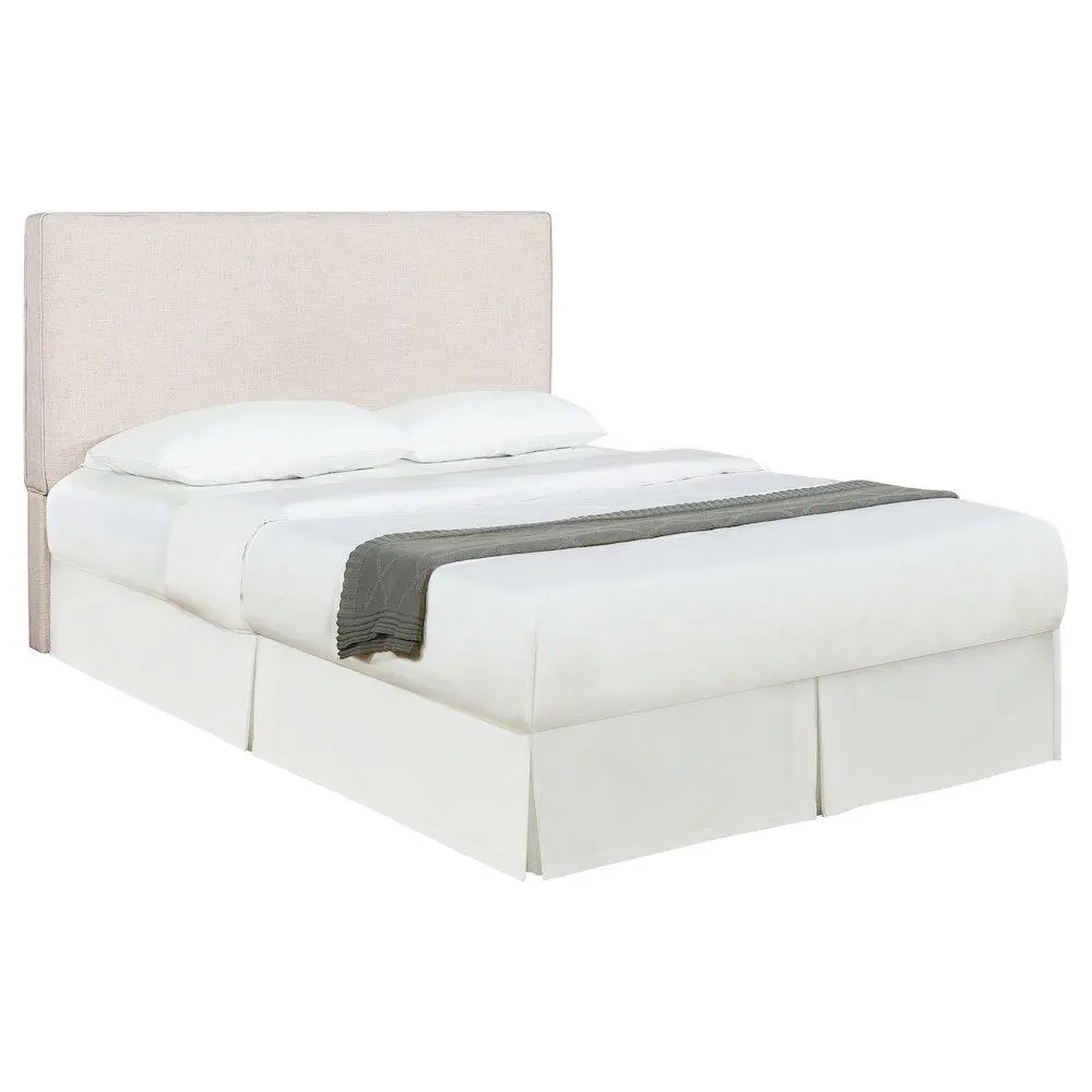 Sand Upholstered King Panel Headboard - Light, Elegant Palette, Textured Sand Finish, Pine Wood Frame, Fabric Exterior, Modern Indoor Furniture, Designer Style, Self-Welt Construction, Modern Bedroom, Headboard Ideas, Fabric Upholstered Headboards
