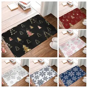 'Christmas series anti slip shower mat bathroom carpet shower mat home decoration floor mat kitchen bedroom living room door mat'
