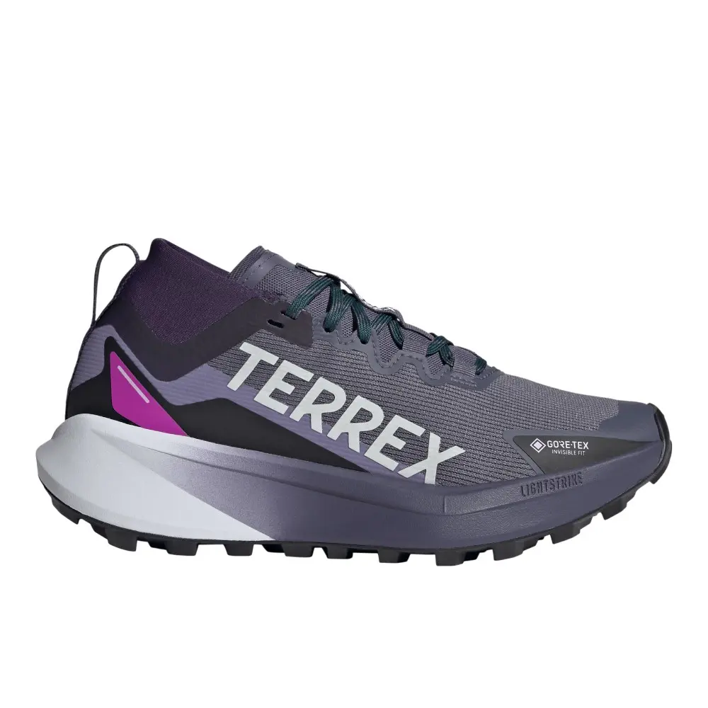 adidas Womens Terrex Agravic Gore-Tex Trail Running Sneakers Shoes - Purple adidas Womens Terrex Agravic Gore-Tex Trail Running Sneakers Shoes - Purple