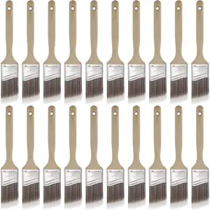 20 PCS 2 Inch Angle Paint Brushes for Acrylics, Stains, Interior & Exterior Use