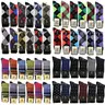USBingoshop 12 Pack Men's Cotton Argyle Striped Solid Ribbed Black Crew Dress Socks Superior Quality Fashion Wedding Business Casual Elegant Stylish Formal Socks for Men