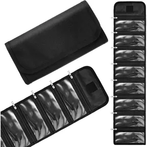 Money Organizer Money Wallet for Cash with 8 Zippered Pockets Multipack Cash Bill Organizer Envelope Wallet for Budgeting Savings Travel Currencies Receipt Coupons Tips Black