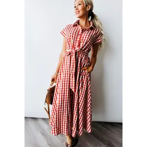 Greta Plaid Dress