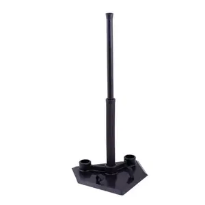 212 MAIN Portable Batting Tee, Black, 3-Position Batting Practice Equipment