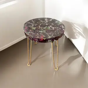 Custom Floral Table Handmade, Coffee Side Table Made with YOUR Bouquet, Bridal Floral Table, Personalized Decor, Sympathy Flowers