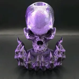 Skull With Hands Back Flow Incense Burner