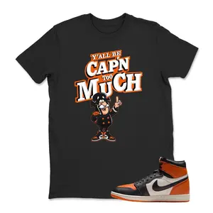 Shirt Matching AJ 1 High OG Shattered Backboard 2025 Match Sneaker Sneakerhead C Captain, Shirt To Match Jordan 1 Shattered Backboard,