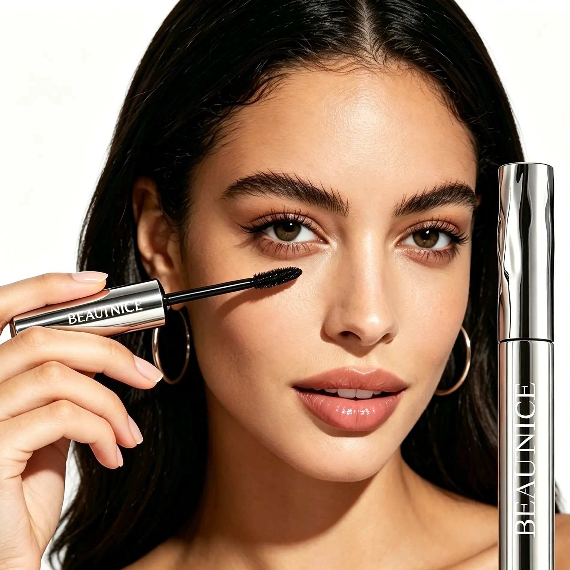 Ditch Clumpy Spider Lashes! Waterproof Lash Volumizer Mascara With Thin Spiral Comb, Buildable Length Natural False Lash Look, Smudge Proof For Office Date Outdoor Activities