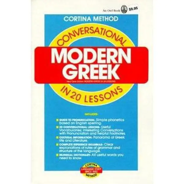 USED Book - Conversational Modern Greek in 20 Lessons by Richard D. Abraham (Paperback) - english