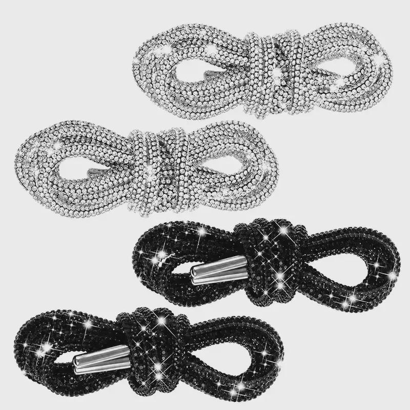 Adjustable Rhinestone Shoelace Accessories, Premium Durable Polyester-Core Crystal Drawstrings with Smooth Metal Aglets for Shoes, Sneakers, Hats & DIY Fashion Accents