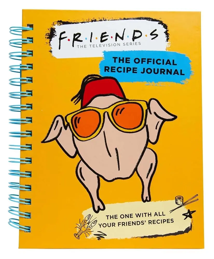 Official Friends TV Show Spiral Coil Notebook - Aesthetic Recipe Memory Keeper for Friends Fans, Office Stationery Supplies with Tab Dividers & Bonus Features, Themed Merchandise