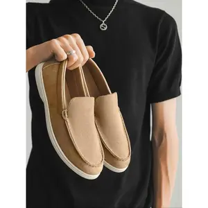 Men's Flannel Loafers, Stylish Low-Top Comfortable Shoes, All Season Casual Footwear, Perfect for Commute and Daily Wear, New Arrival