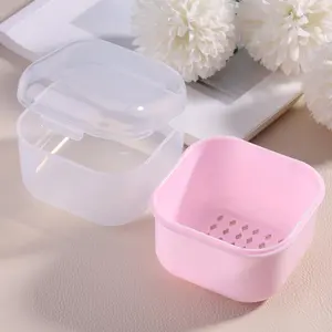1pc Nail Tool Cleaning Box Diamond Design, Double Layer Filter Storage Organizer, Multi Function Nail Drill Bit Cleaning and Organization Box, Nail Drill Bits Cleaning Box For Nail Art Accessories, Multifunctional Storage Bin
