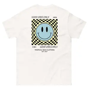 Men's Good Vibes Smiley Face classic tee