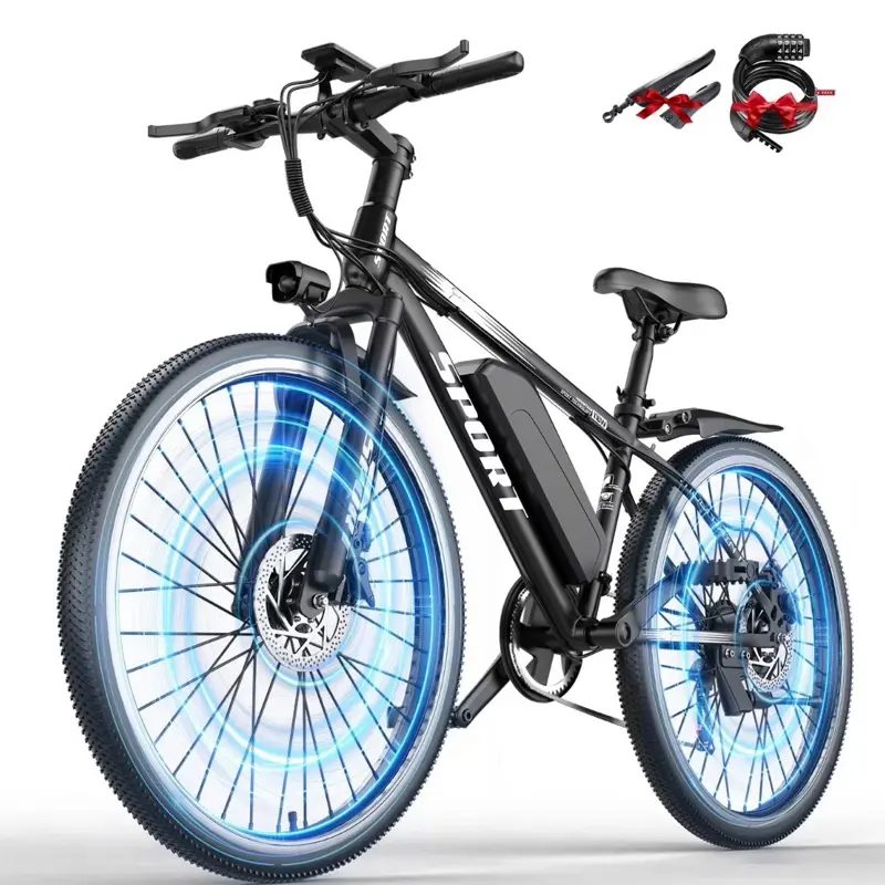Electric Bike for Adults 1500W 26" Ebike, 25 MPH & 65 Miles, 7-Speed...