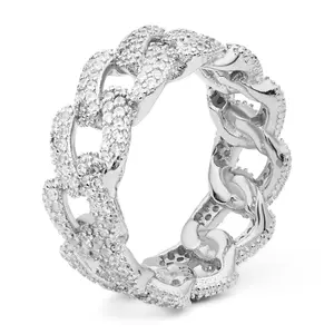 Sterling Silver Cuban Ring for Women - Fashion Accessory