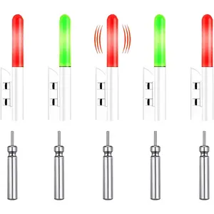 Fishing Rod LED Light,Fishing Bells,Fishing Glow Sticks, Fishing Bite Alarm,Green Fishing Light,Fishing Alarm,Night Fishing, Fishing Light,Night Fishing Accessories,5 pcs,Includes 5 Batteries topwater lure fishing equipment