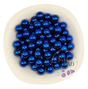 20mm "Blue" UV Pearl Acrylic Beads
