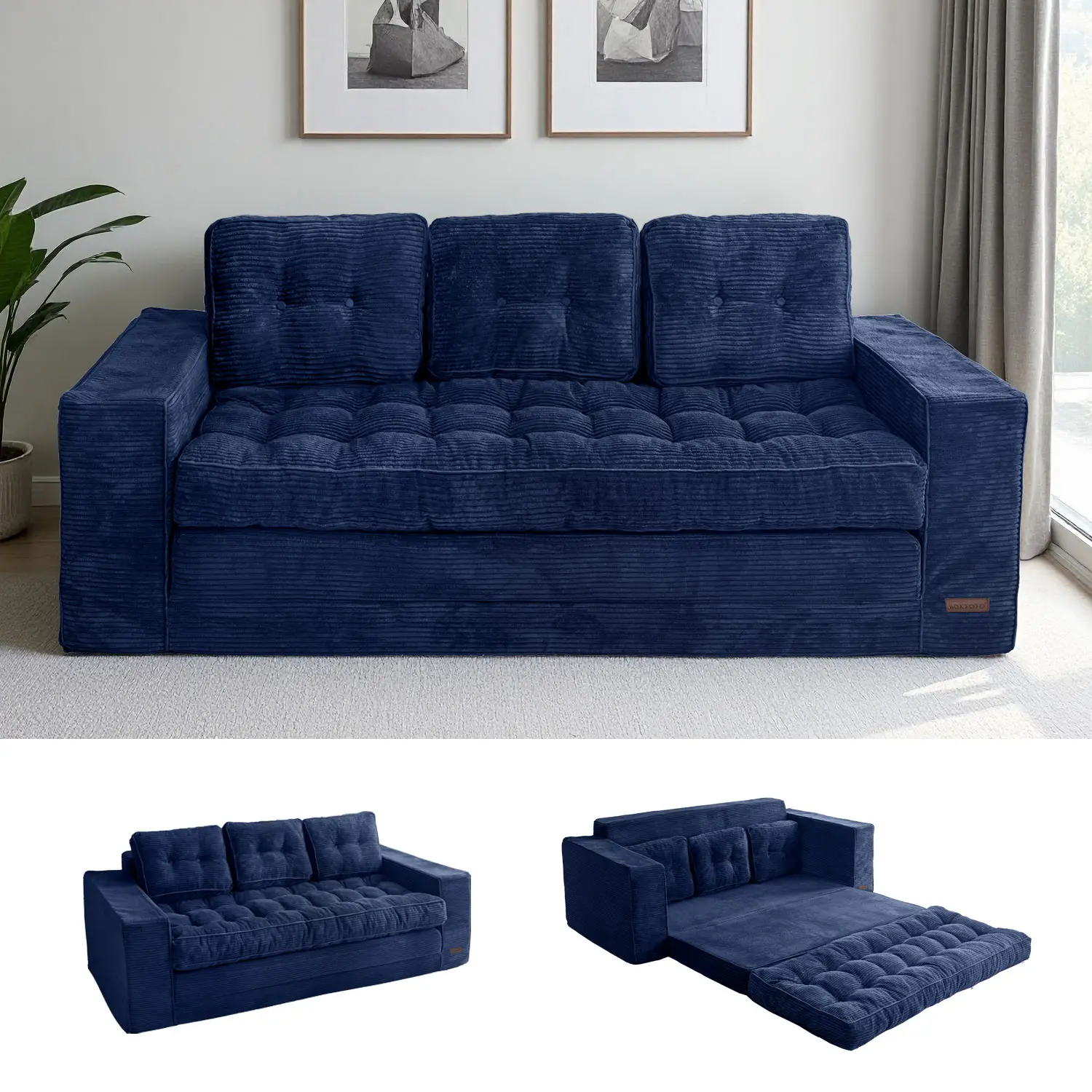 Navy - 3 Seater
