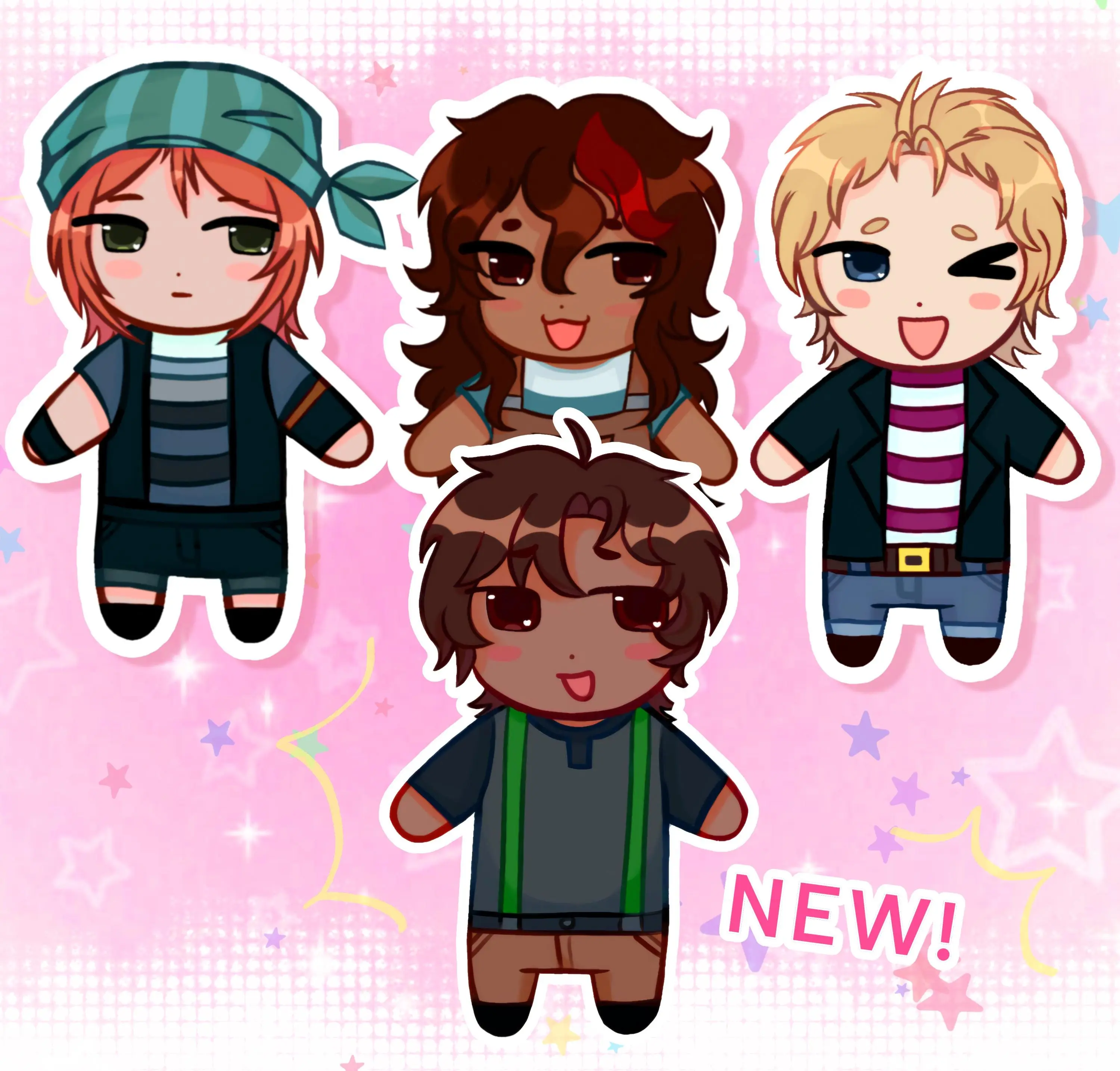 MC Story Mode Keychain - MCSM Petra, Jesse, and Lukas