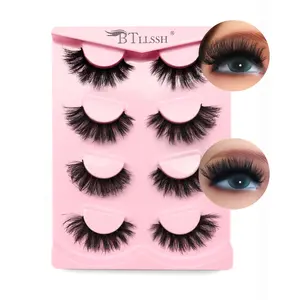 Thick Curly False Eyelashes, 12 Pairs Natural Eyelash Extensions, Volumized False Eyelashes For Women And Girls Makeup Enhancement, Eyelash Extensions Set