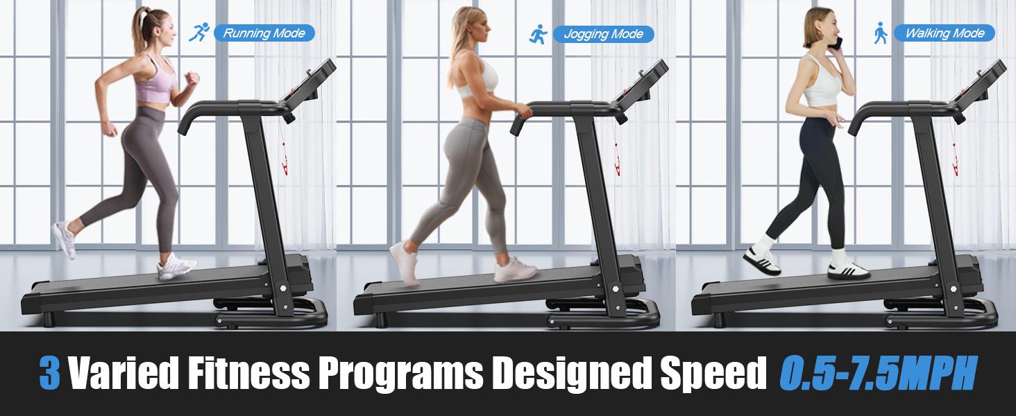 [New arrival] Foldable Treadmill for Home, 2.5HP Portable Treadmill with Handles, 300 lbs Capacity, APP Control & LED Display - Folding Walking Pad for Fitness