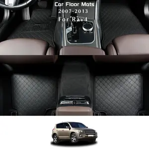Car Floor Mat, PU Leather Car Floor Mat, Multi-purpose Car Interior Accessories for Toyota RAV4 2007-2013, Car Interior Kit, Car Accessories
