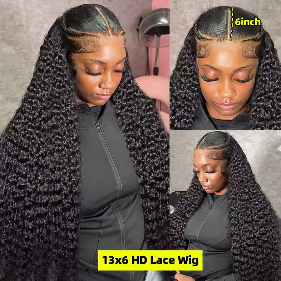13x6 HD Transparent Curly Wig