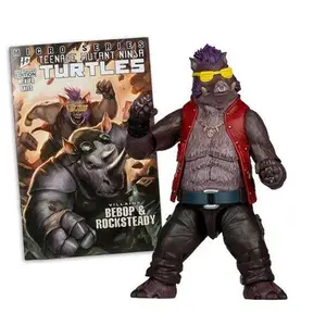 The Teenage Mutant Ninja Turtles Page Punchers Figure with Comic Book - Bebop