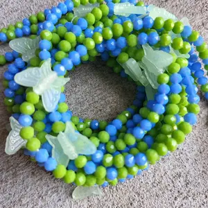 Cyan 60 inch Tie on waistbeads