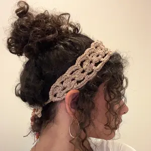 Beaded Crochet Headband