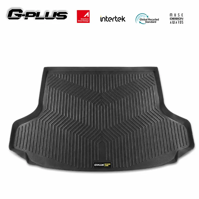 G-PLUS Rear Trunk Mat Compatible with Honda HRV 2023-2025 | All Weather Protection,Non-Slip,Custom Fit Floor Cargo Liner,TPE Full Coverage,Black