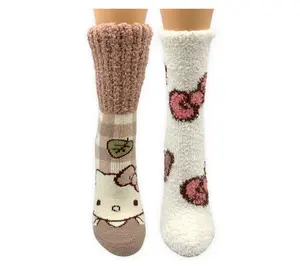 Ladies' Set of 2 Fall Fun Cozy Character LoungeSocks