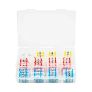 Heat Shrink Butt Connectors, 330PCS, Waterproof Solder Seal Wire Connectors Kit, Electrical Terminals Insulated Solderless Wiring, 4 Colors 4 Sizes 26-10 AWG, for Industrial Marine Automotive