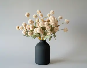 Faux Kiku Flower - Cream (10 Stems)