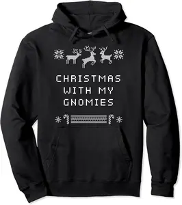Christmas with My Gnomies Xmas Friends Christmas Eve Buddy Pullover Hoodie - Joelalbe Shop 70B09JN8QTZV