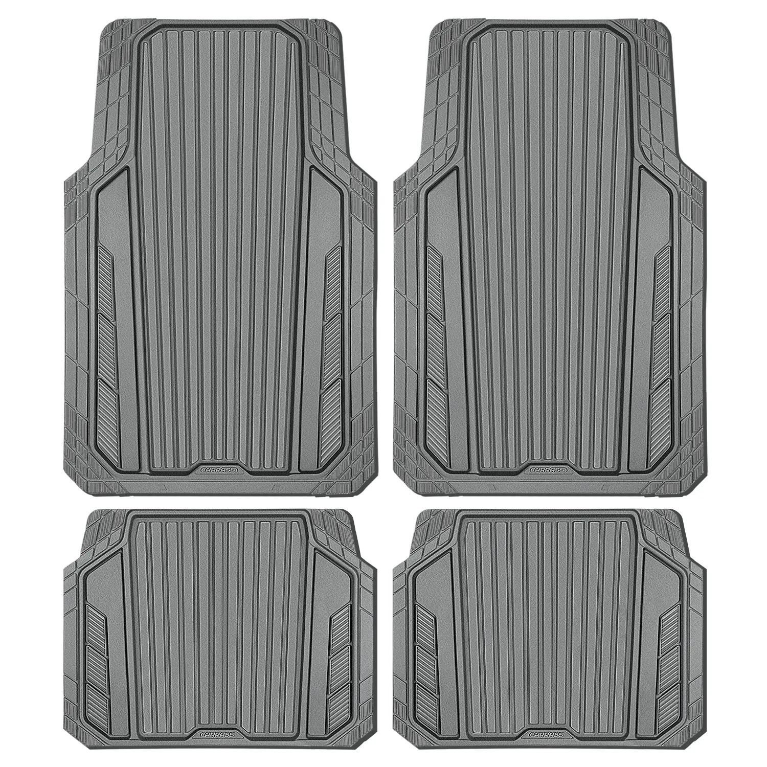 All Gray Sporty Rubber Car Floor Mats