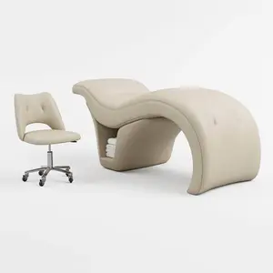 BENORAVO S-Shape Beauty Bed With Stool