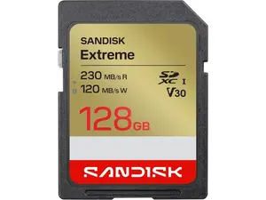 SanDisk Extreme 128GB Secure Digital Extended Capacity (SDXC) Memory Card Model SDSDXV9-128G-GUCIN