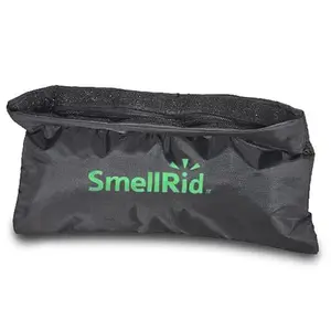 SMELLRID Reusable Activated Charcoal Odor Proof Bag: 6" x 11" Stash Bag Keeps Smell from Medicine, Herbs & Accessories Discreetly Locked Inside Bag