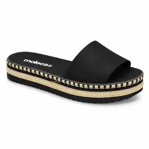 MOLECA Aura Step Platform Slides Minimal Luxe Comfort for Women Sleek Modern Design Walking Shoes
