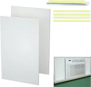 Window Air Conditioner, 2 Pieces of Surface Insulation EVA Board, 17 inches * 10 inches, Simple installation design, Summer/Winter Heat and Draft Insulating,Two-Piece Panels Window Seal