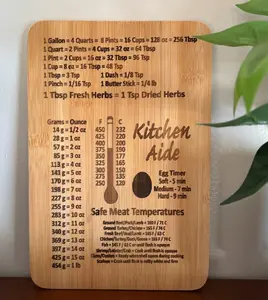 Custom Laser Engraved Bamboo Cutting Board