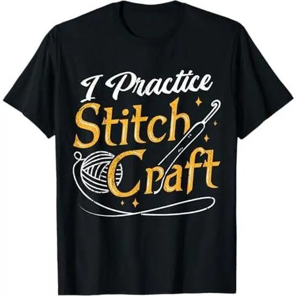 weave knitting sew T-Shirt