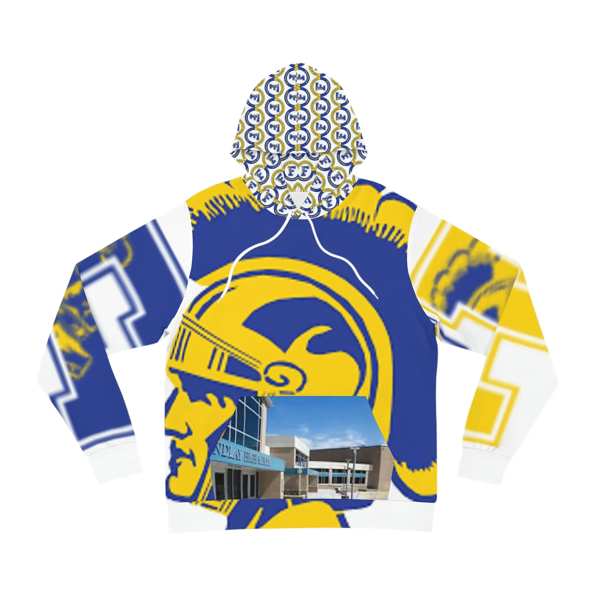 Findlay High School Tommy Trojan 45840 Fashion Hoodie (AOP)