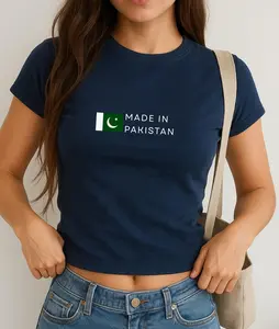 Made in Pakistan Baby Tee,Pakistan Y2K Baby Tee, Vintage Karachi Flag Shirt, South Asian Aesthetic Tee, Pakistani Pride