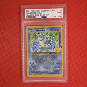 2021 Pokemon Celebrations Blastoise Holo PSA 9 Classic Collection Base Set 2/102