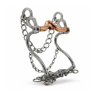 5 1/4" Freno Horseshoe Charro Bocado Horse Stainless Steel Bit